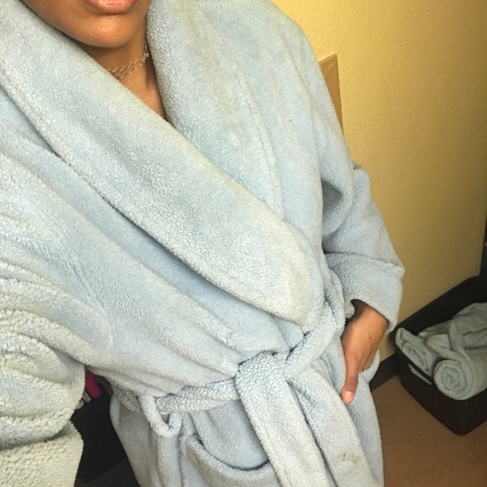 Light blue Soft Fuzzy Robe